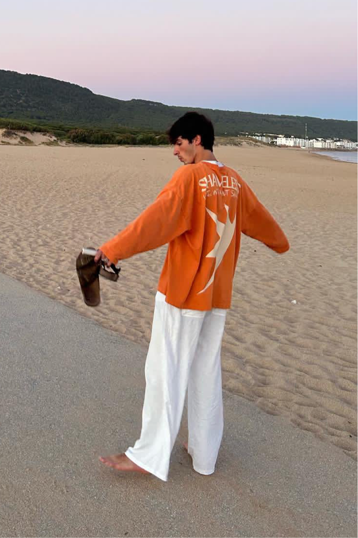 WITHOUT SHAME ORANGE CREWNECK